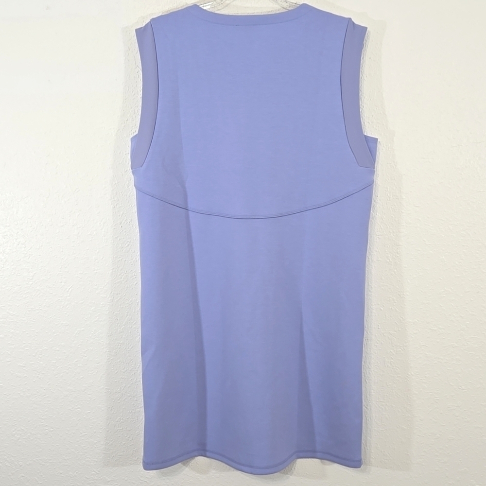 T by Talbots Lavender Sleeveless Dress w/Pockets Active Stretch Comfy, size L - Picture 4 of 7